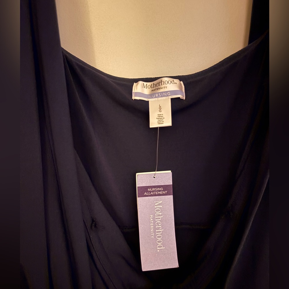 Motherhood Maternity Navy Nursing Formal Dress